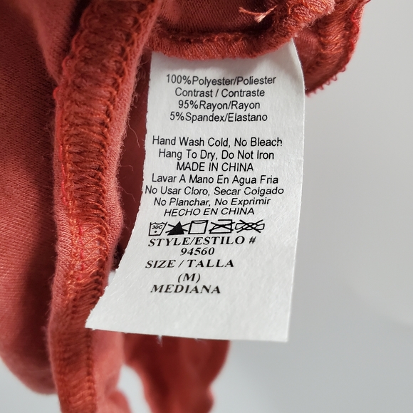 Fashion Nova I'll Take It From Here Cutout Bodysuit Rust Orange - Picture 9 of 9